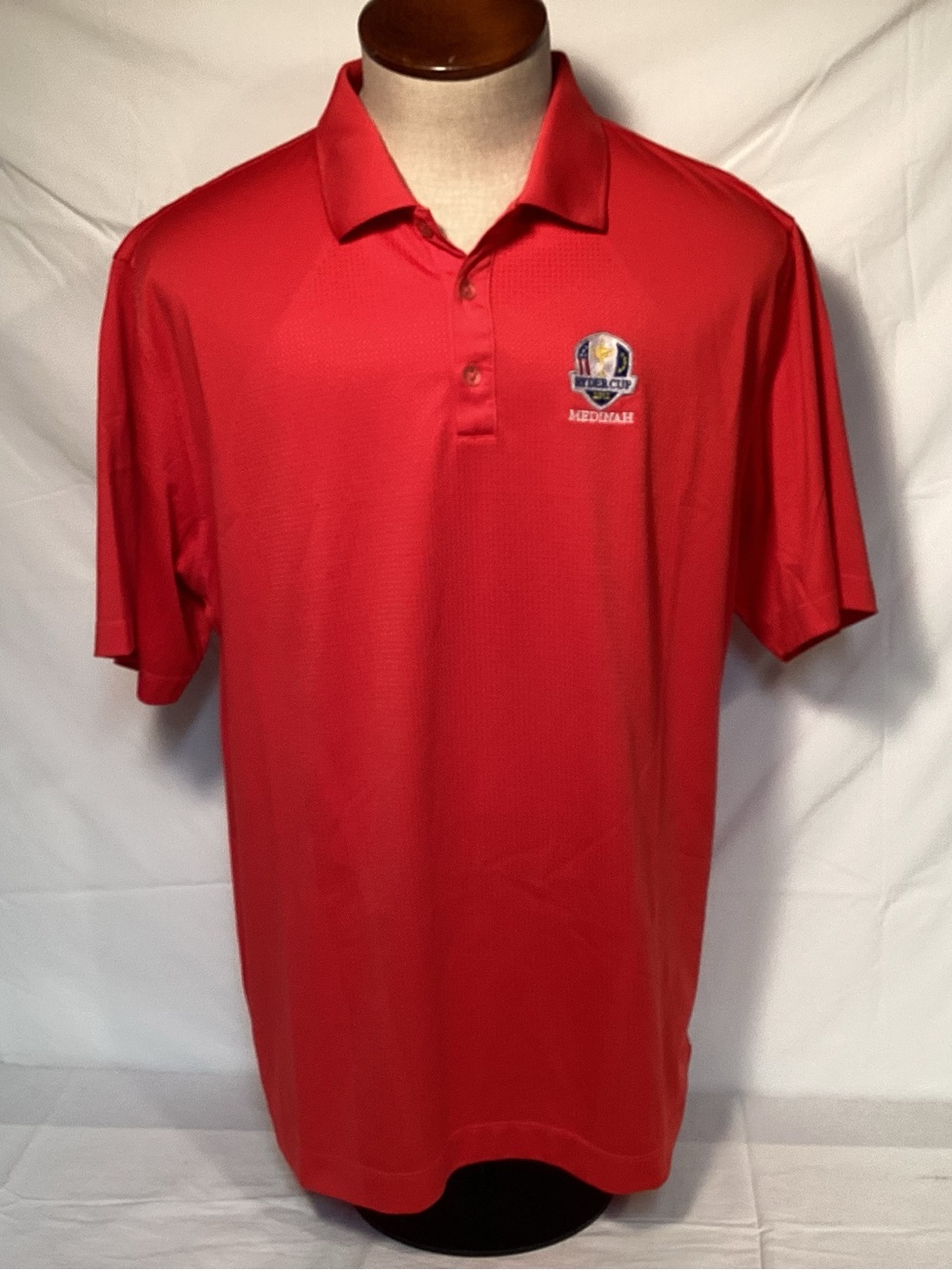 Nike Ryder Cup 2012 Red golf polo shirt Men’s Size XL